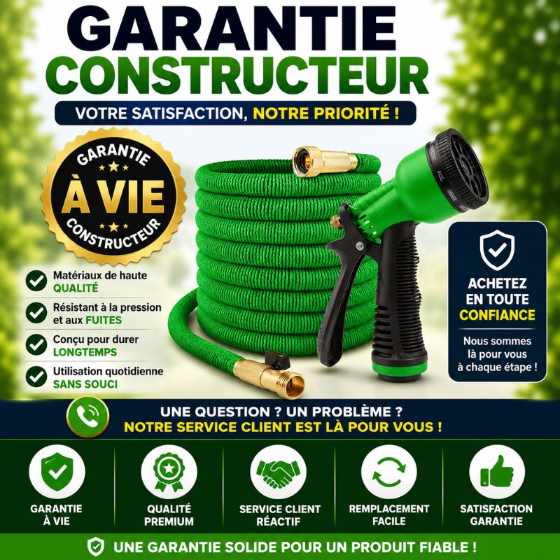 Tuyau d'Arrosage Extensible Haute Pression, Lavez votre voiture à domicile et économisez de l'argent à chaque lavage !